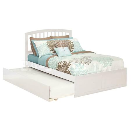 ATLANTIC FURNITURE Richmond Match Footboard with Urban Trundle Bed - White, Twin Size AR8826012
